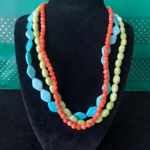 Colorful Beaded Necklace Set